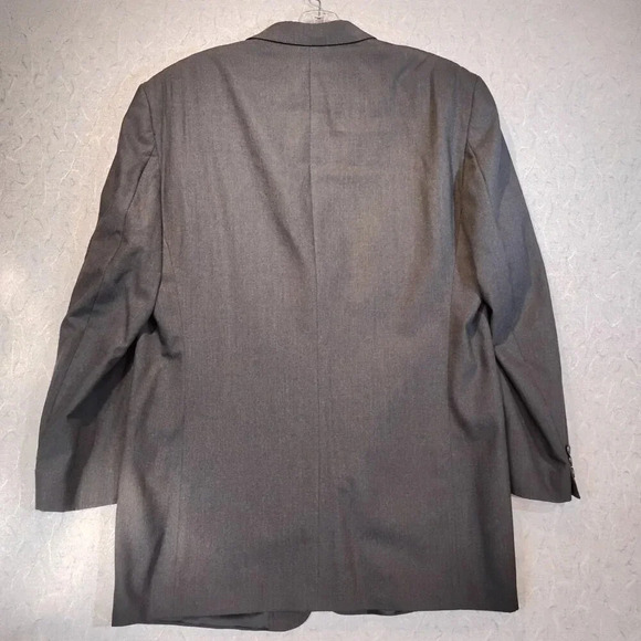 Ralph Lauren CHAPS Pure New Wool Gray Sport Coat Blazer Size 46 - Picture 6 of 13